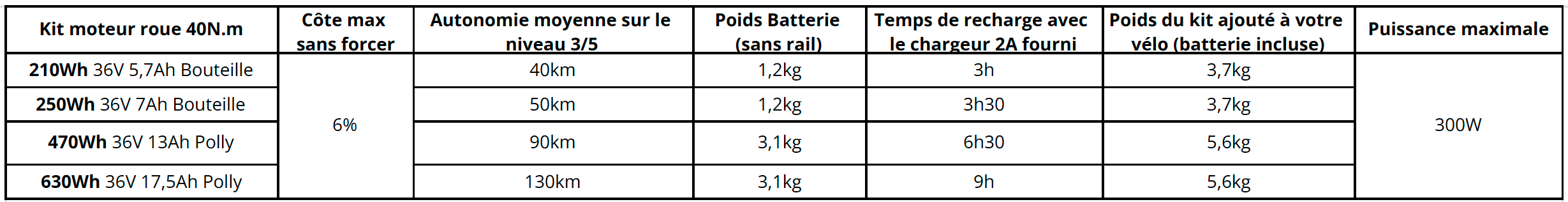 kit moteur roue 40N.m