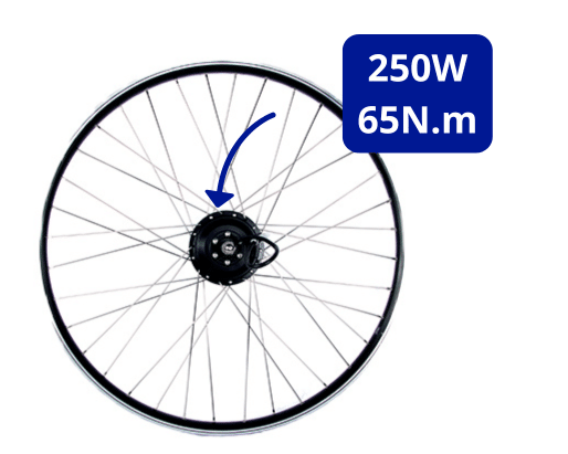 kit moteur roue 65N.m